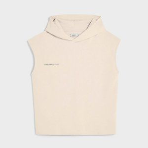 Pangaia Sleeveless Hoodie Sand S